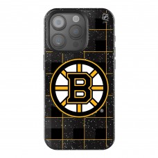 Boston Bruins Keyscaper Plaid Bling iPhone Case