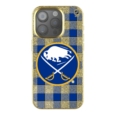 Buffalo Sabres Keyscaper Plaid Bling iPhone Case