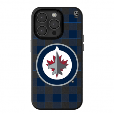 Winnipeg Jets Keyscaper Plaid iPhone Magnetic Bump Case