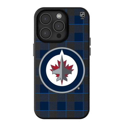 Winnipeg Jets Keyscaper Plaid iPhone Magnetic Bump Case
