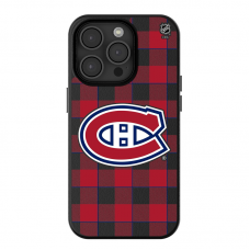 Montreal Canadiens Keyscaper Plaid iPhone Magnetic Bump Case
