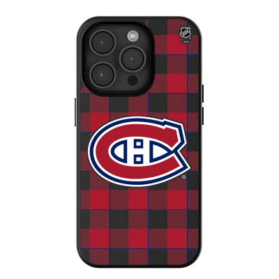 Montreal Canadiens Keyscaper Plaid iPhone Magnetic Bump Case
