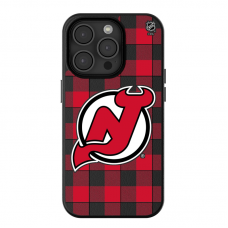 New Jersey Devils Keyscaper Plaid iPhone Magnetic Bump Case