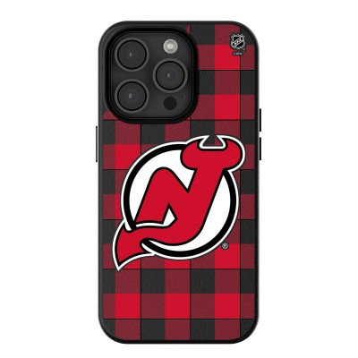 New Jersey Devils Keyscaper Plaid iPhone Magnetic Bump Case