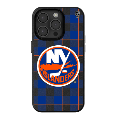 New York Islanders Keyscaper Plaid iPhone Magnetic Bump Case