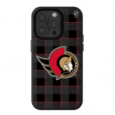 Ottawa Senators Keyscaper Plaid iPhone Magnetic Bump Case