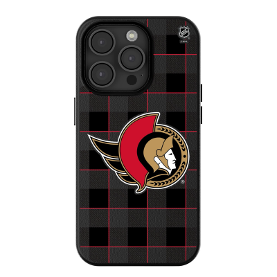 Ottawa Senators Keyscaper Plaid iPhone Magnetic Bump Case