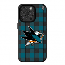San Jose Sharks Keyscaper Plaid iPhone Magnetic Bump Case