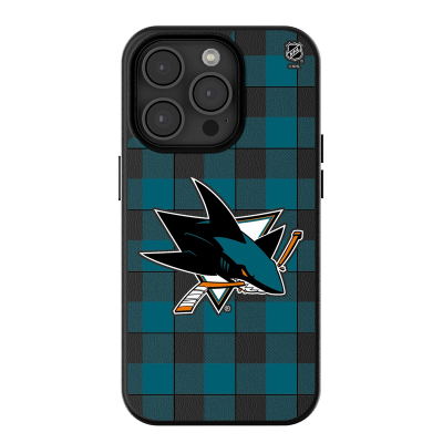 San Jose Sharks Keyscaper Plaid iPhone Magnetic Bump Case