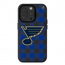St. Louis Blues Keyscaper Plaid iPhone Magnetic Bump Case