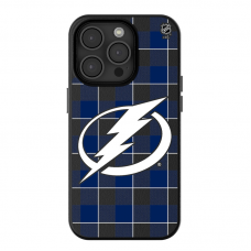Tampa Bay Lightning Keyscaper Plaid iPhone Magnetic Bump Case