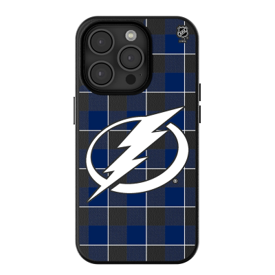 Tampa Bay Lightning Keyscaper Plaid iPhone Magnetic Bump Case