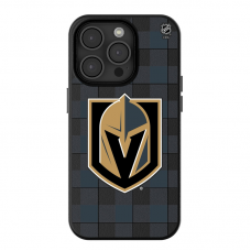Vegas Golden Knights Keyscaper Plaid iPhone Magnetic Bump Case