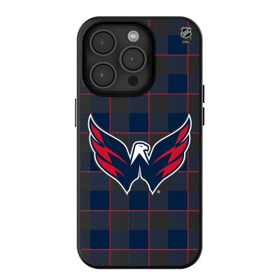 Washington Capitals Keyscaper Plaid iPhone Magnetic Bump Case