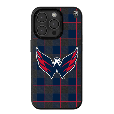 Washington Capitals Keyscaper Plaid iPhone Magnetic Bump Case