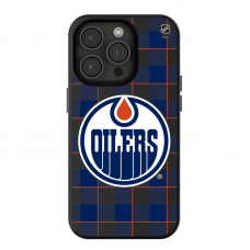 Edmonton Oilers Keyscaper Plaid iPhone Magnetic Bump Case