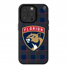 Florida Panthers Keyscaper Plaid iPhone Magnetic Bump Case