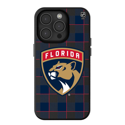 Florida Panthers Keyscaper Plaid iPhone Magnetic Bump Case