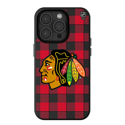 Chicago Blackhawks Keyscaper Plaid iPhone Magnetic Bump Case