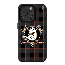 Anaheim Ducks Keyscaper Plaid iPhone Magnetic Bump Case
