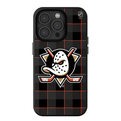 Anaheim Ducks Keyscaper Plaid iPhone Magnetic Bump Case