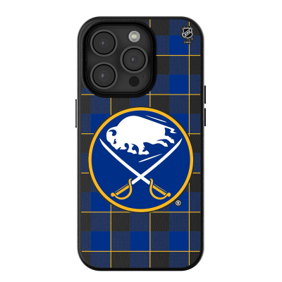 Buffalo Sabres Keyscaper Plaid iPhone Magnetic Bump Case