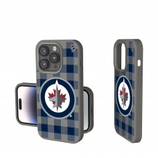 Winnipeg Jets Keyscaper Plaid Soft Touch iPhone Case