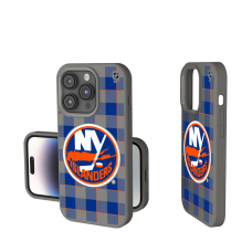 New York Islanders Keyscaper Plaid Soft Touch iPhone Case
