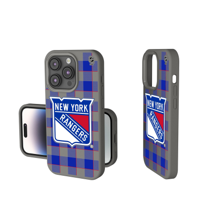 New York Rangers Keyscaper Plaid Soft Touch iPhone Case