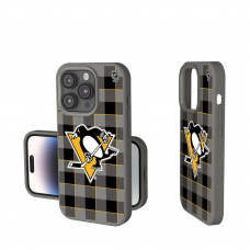 Pittsburgh Penguins Keyscaper Plaid Soft Touch iPhone Case