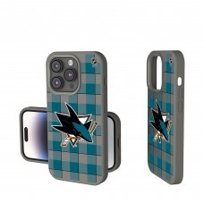 San Jose Sharks Keyscaper Plaid Soft Touch iPhone Case San Jose Sharks Keyscaper Plaid Soft Touch iPhone Case