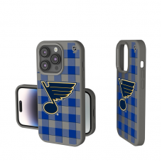 St. Louis Blues Keyscaper Plaid Soft Touch iPhone Case