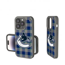 Vancouver Canucks Keyscaper Plaid Soft Touch iPhone Case