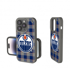 Edmonton Oilers Keyscaper Plaid Soft Touch iPhone Case