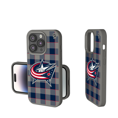 Columbus Blue Jackets Keyscaper Plaid Soft Touch iPhone Case