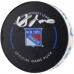 Adam Fox New York Rangers Autographed Fanatics Authentic Game-Used Goal Puck with Inscriptions from Game vs. Florida Panthers on March 23, 2024