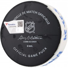 Adam Fox New York Rangers Autographed Fanatics Authentic Game-Used Goal Puck with Inscriptions from Game vs. Florida Panthers on March 23, 2024 Adam Fox New York Rangers Autographed Fanatics Authentic Game-Used Goal Puck with Inscriptions from Game vs. Florida Panthers on March 23, 2024