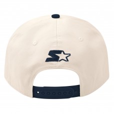 Boston Bruins Starter Cream/Navy Blue Wave Classic Adjustable Hat