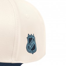 Boston Bruins Starter Cream/Navy Blue Wave Classic Adjustable Hat