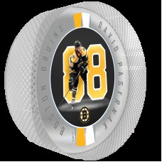 Boston Bruins David Pastrnak Crystal Ribbon Puck