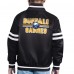 Бомбер Youth Buffalo Sabres Starter Black Printed Team Logo Satin Varsity