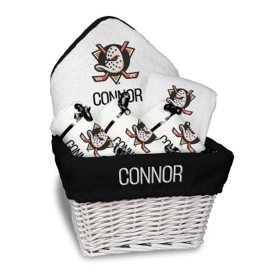 Anaheim Ducks Chad & Jake Team Logo Personalized Medium Gift Basket