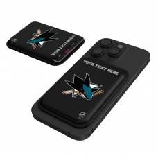 San Jose Sharks Keyscaper Black Personalized Magnetic Credit Card Wallet San Jose Sharks Keyscaper Black Personalized Magnetic Credit Card Wallet