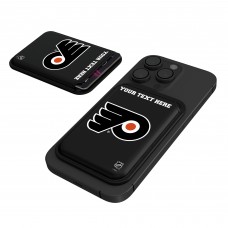 Philadelphia Flyers Keyscaper Black Personalized Magnetic Credit Card Wallet