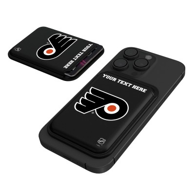 Philadelphia Flyers Keyscaper Black Personalized Magnetic Credit Card Wallet