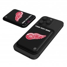 Detroit Red Wings Keyscaper Black Personalized Magnetic Credit Card Wallet