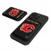 Calgary Flames Keyscaper Black Personalized Magnetic Credit Card Wallet