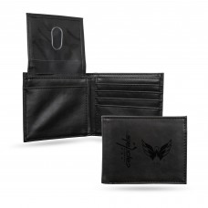 Washington Capitals Black Laser Engraved Billfold Wallet