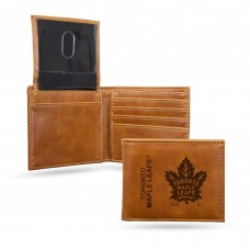 Кошелек Toronto Maple Leafs Brown Laser Engraved Billfold