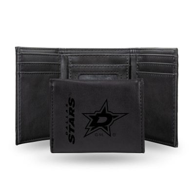 Кошелек Dallas Stars Laser Engraved Tri-Fold - Black